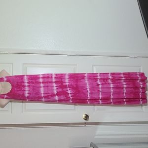 Pink and white Maxi dress